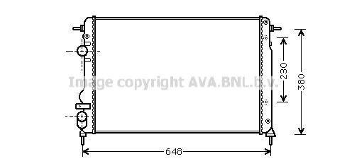 AVA QUALITY COOLING Радиатор, охлаждение двигателя RTA2312